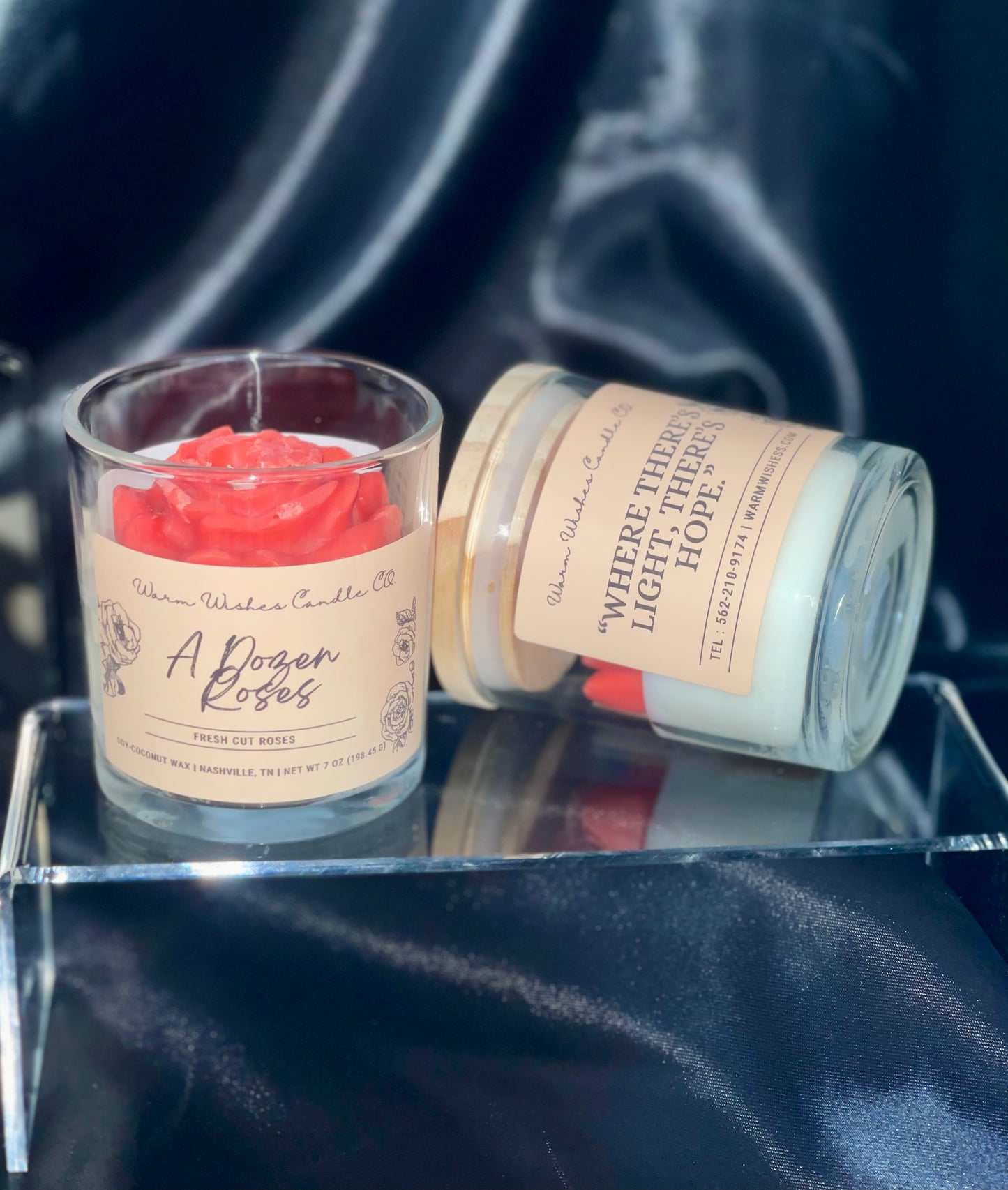 A Dozen Roses Candle